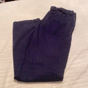 Straight fit navy pants